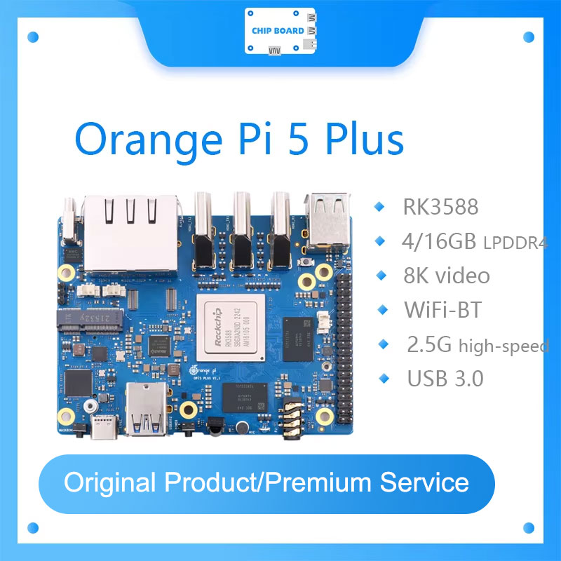 Orange Pi 5 Plus 32Gb - Turuncu Pi 5 artı tek kart
